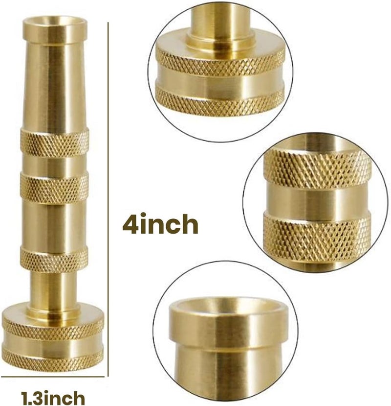 Ustope Garden Hose Nozzle, High Pressure Water Hose Nozzle Sprayer Head,fits 3/4” Garden Hose Thread,for Lawn & Garden,Washing Cars,Watering Garden,Cleaning,Showering Dogs&Pets（Brass） - Image 4